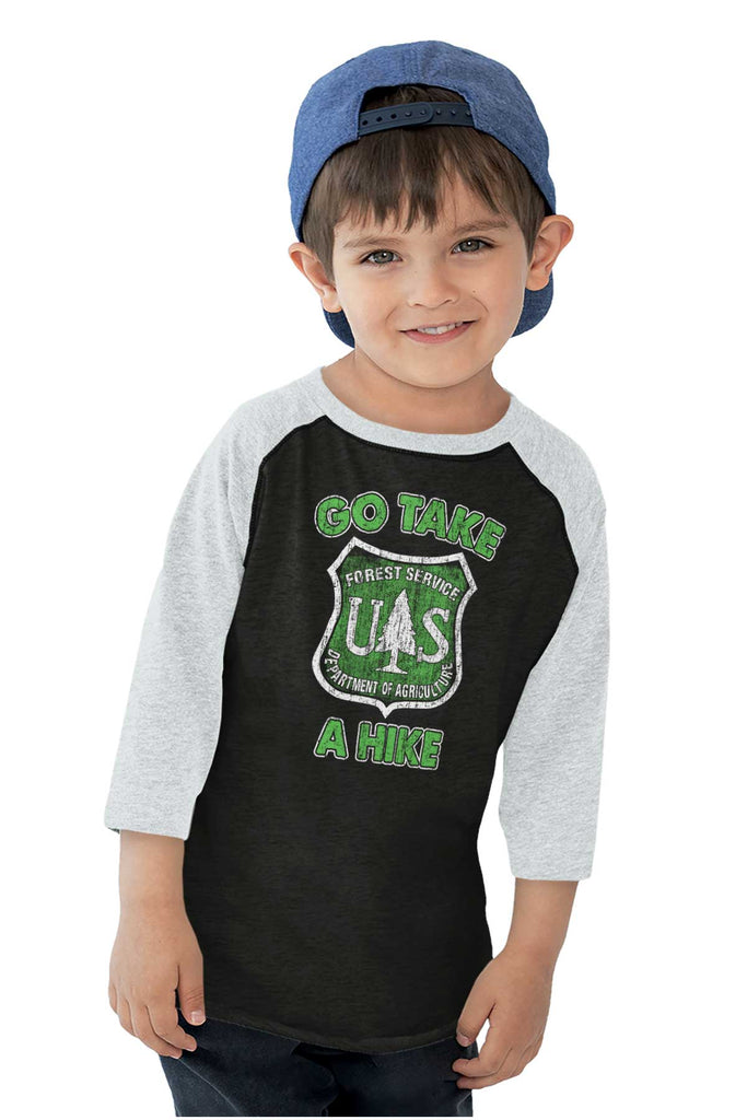 Go Take A Hike Toddler Baseball-Direct To Garment Print-Brisco Baby