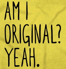 Am I Original? Romper Bodysuit-Direct To Garment Print-Brisco Baby