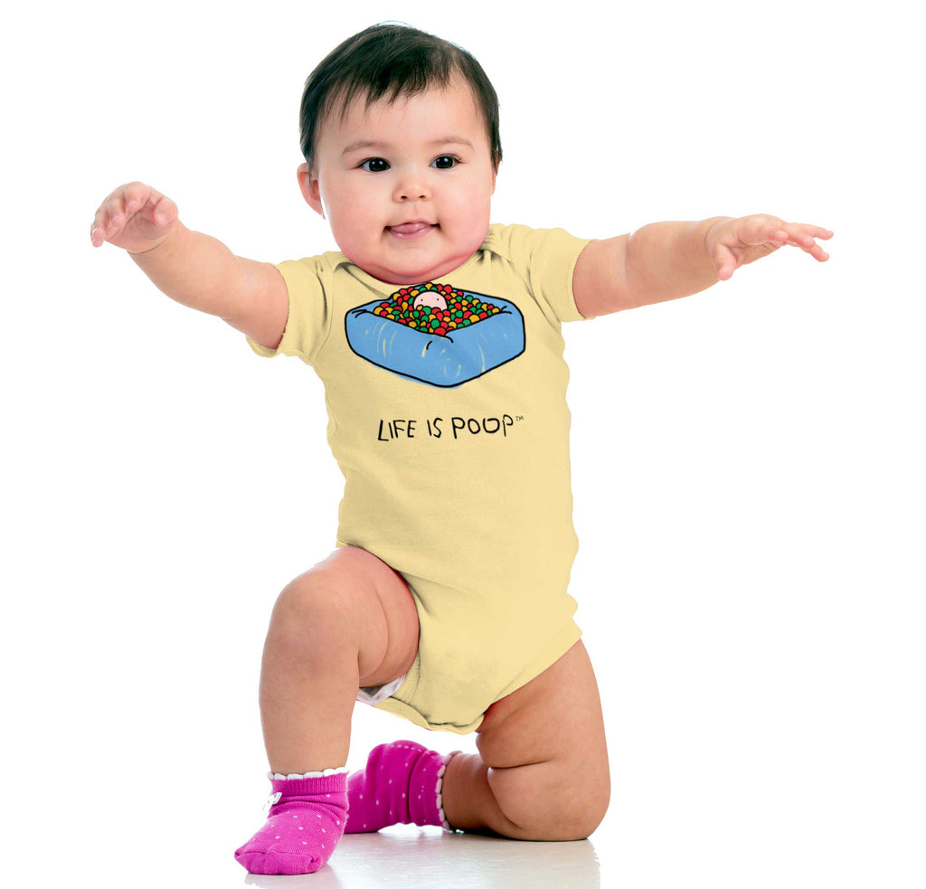 Ball Pit Romper Bodysuit-Direct To Garment Print-Brisco Baby