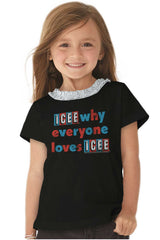 Everyone Loves Icee Toddler Ruffled Trim T-Shirt-Direct To Garment Print-Brisco Baby