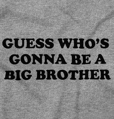 Guess Who's Gonna Be A Big Brother Romper Bodysuit-Direct To Garment Print-Brisco Baby
