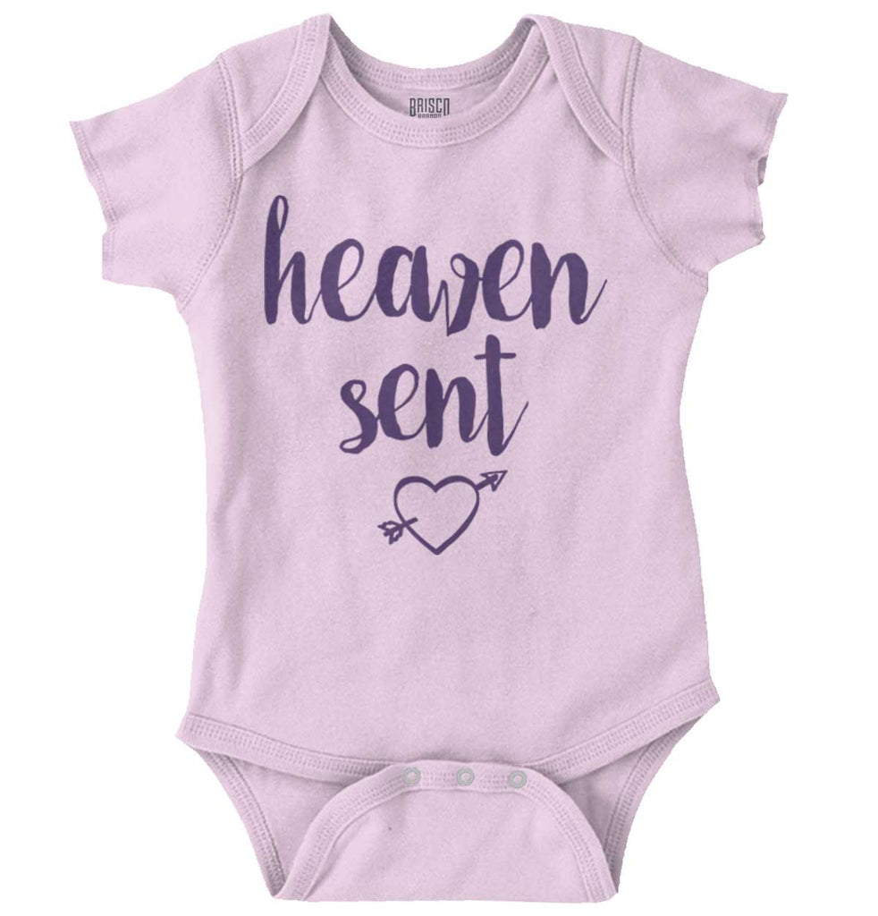 Heaven Sent Romper Bodysuit-Direct To Garment Print-Brisco Baby