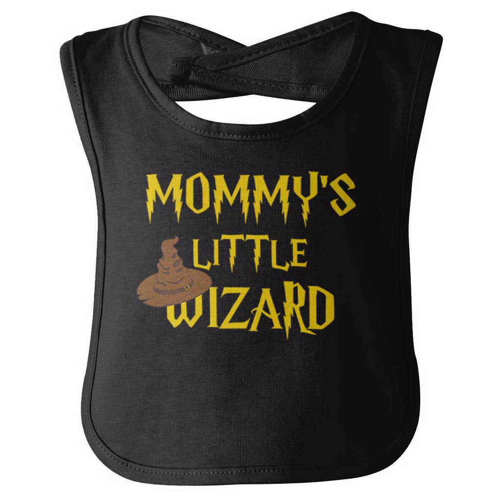 Mommy's Little Wizard Infant Baby Bib-Direct To Garment Print-Brisco Baby