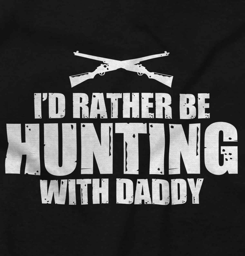 Hunting With Daddy Romper Bodysuit-Direct To Garment Print-Brisco Baby