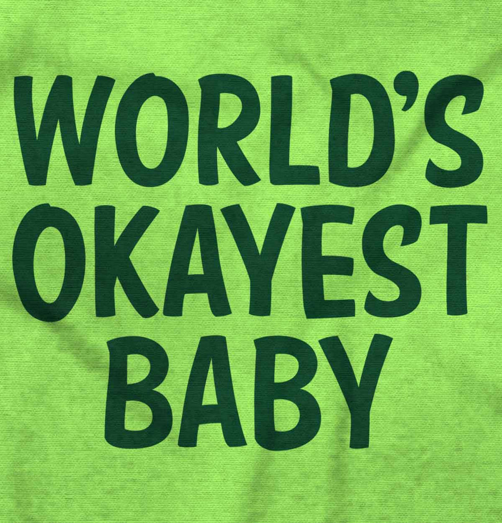 Okayest Baby Romper Bodysuit-Direct To Garment Print-Brisco Baby