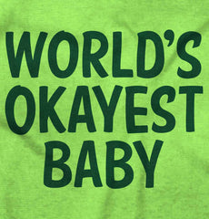 Okayest Baby Romper Bodysuit-Direct To Garment Print-Brisco Baby