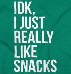 Really Like Snacks Solid Baby Pajama Top-Direct To Garment Print-Brisco Baby