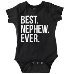 Best Nephew Ever Romper Bodysuit-Direct To Garment Print-Brisco Baby