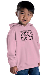 Cat Did It Toddler Pullover Hoodie-Direct To Garment Print-Brisco Baby