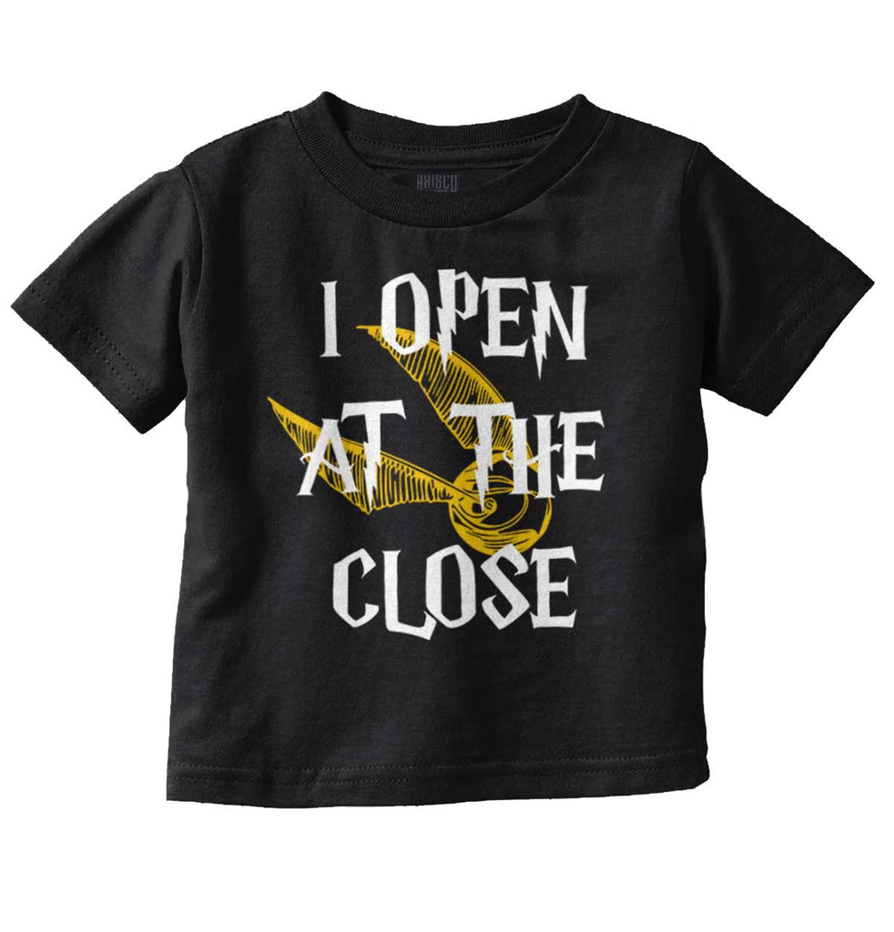 Open At The Close Infant Toddler T Shirt-Direct To Garment Print-Brisco Baby