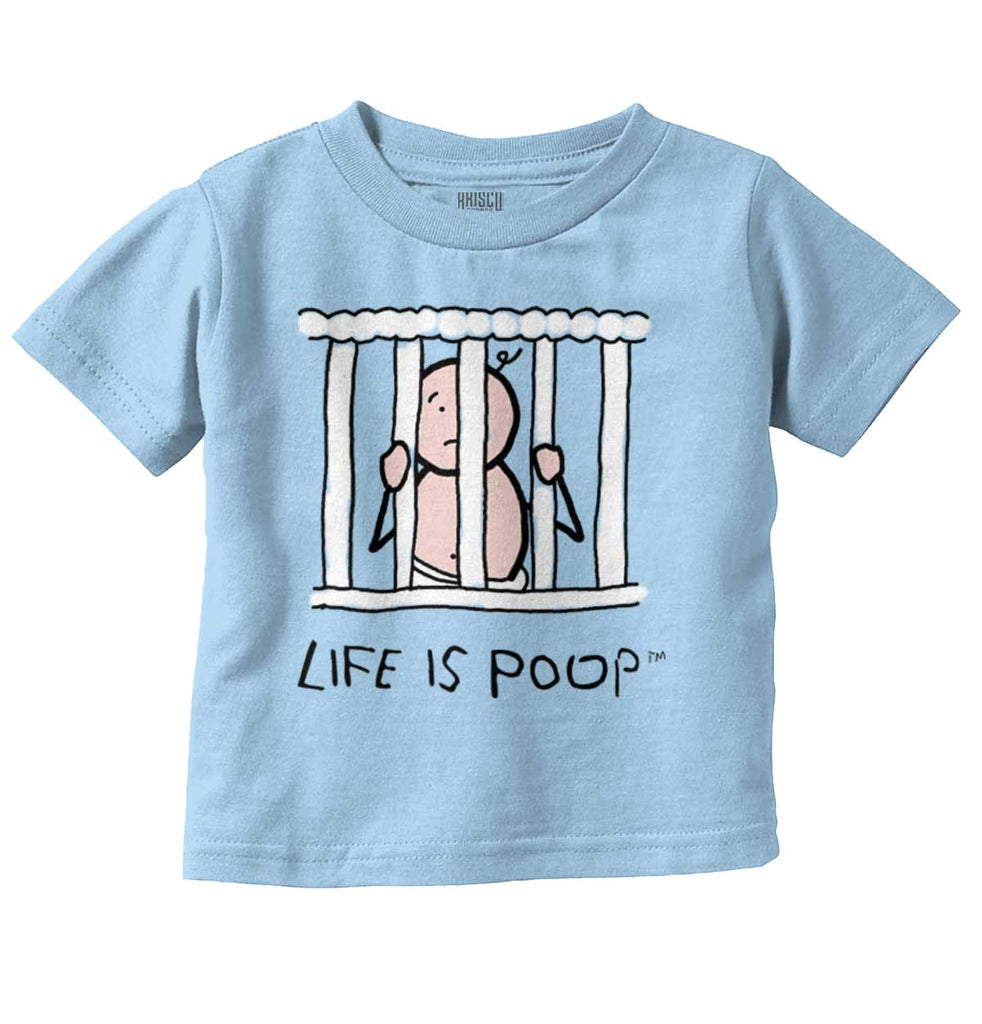 Jail Crib Infant Toddler T Shirt-Direct To Garment Print-Brisco Baby