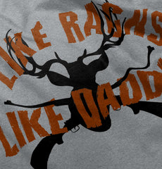 I Like Racks Like Daddy Infant Toddler T Shirt-Direct To Garment Print-Brisco Baby