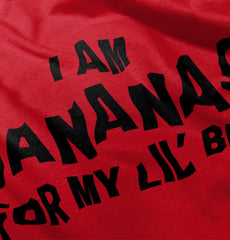 I Am Bananas For My Lil' Bro Romper Bodysuit-Direct To Garment Print-Brisco Baby