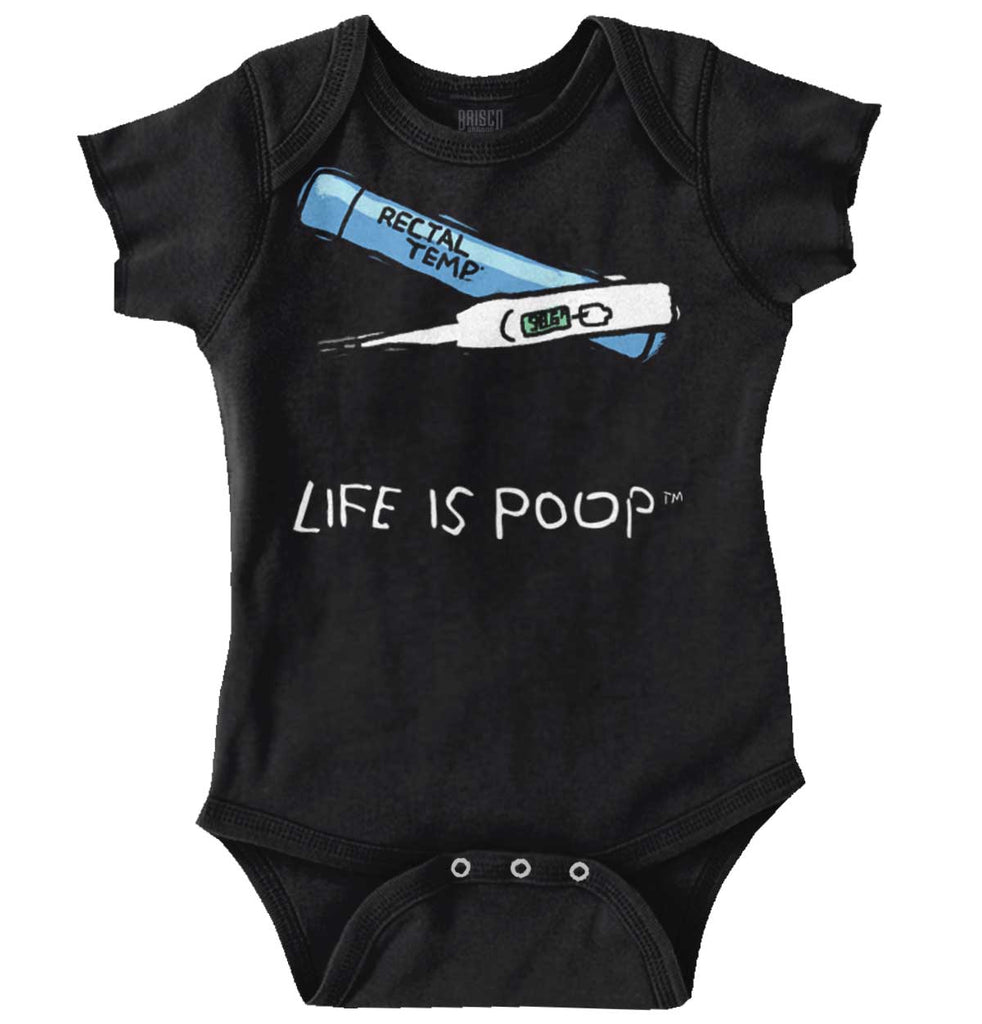 Rectal Thermometer Romper Bodysuit-Direct To Garment Print-Brisco Baby