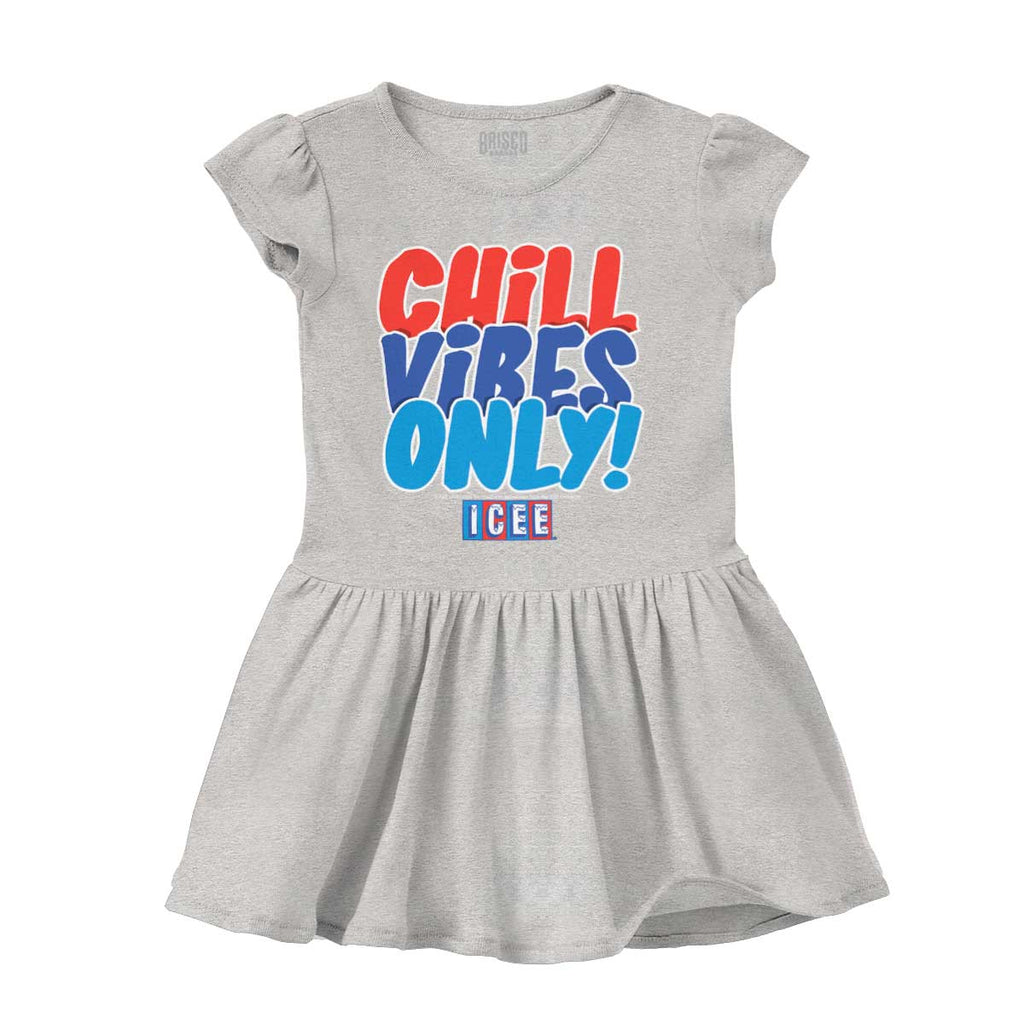 Chill Vibes Only Solid Baby Infant Dress-Direct To Garment Print-Brisco Baby
