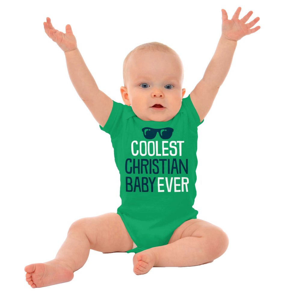 Coolest Christian Baby Romper Bodysuit-Direct To Garment Print-Brisco Baby