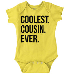 Coolest Cousin Ever Romper Bodysuit-Direct To Garment Print-Brisco Baby