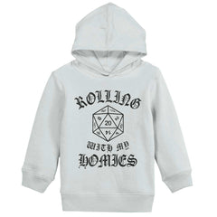 Rolling With My Homies Dungeons Toddler Pullover Hoodie-Direct To Garment Print-Brisco Baby