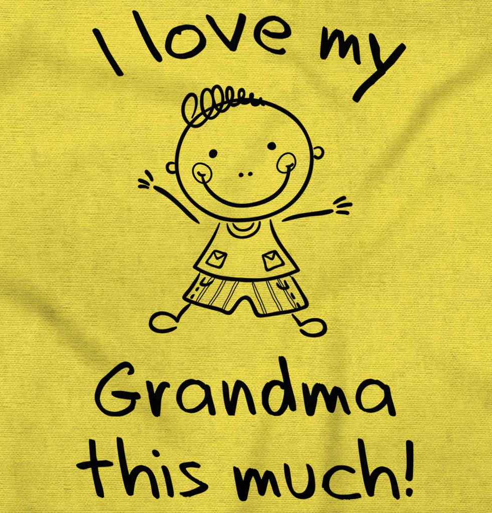 Love My Grandma Romper Bodysuit-Direct To Garment Print-Brisco Baby