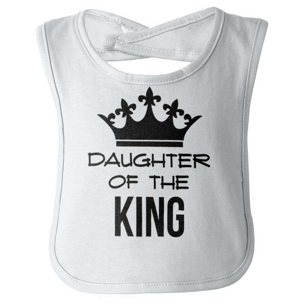 King's Daughter Infant Baby Bib-Direct To Garment Print-Brisco Baby