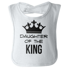 King's Daughter Infant Baby Bib-Direct To Garment Print-Brisco Baby