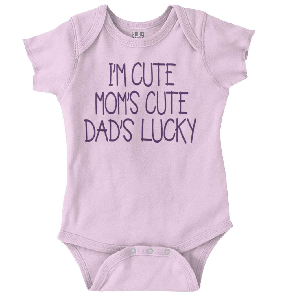 Dad's Lucky Romper Bodysuit-Direct To Garment Print-Brisco Baby