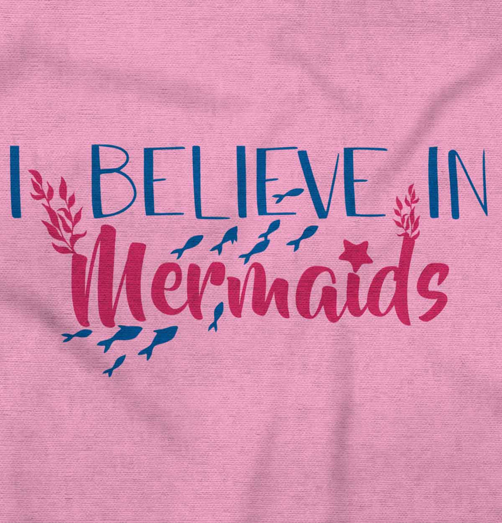 Believe In Mermaids Romper Bodysuit-Direct To Garment Print-Brisco Baby