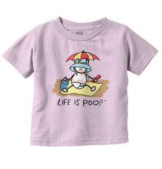 Beach Umbrella Infant Toddler T Shirt-Direct To Garment Print-Brisco Baby