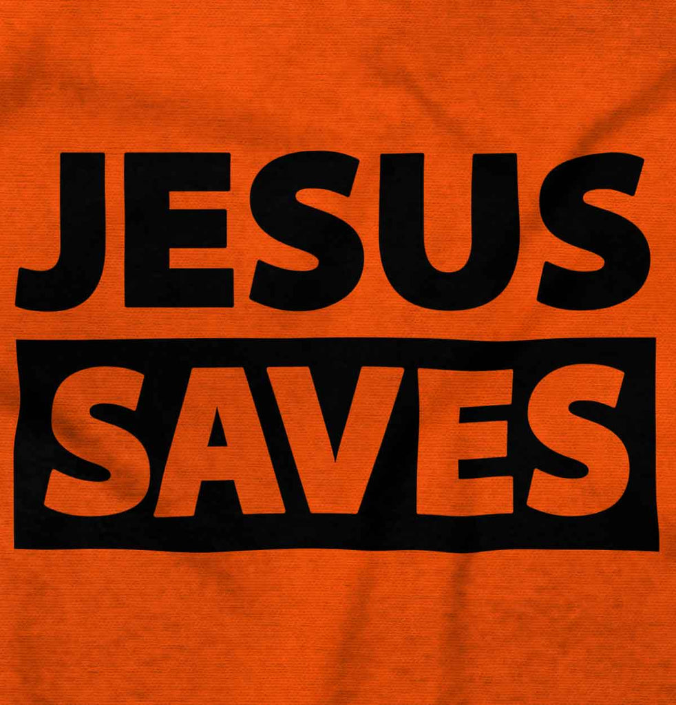 Jesus Saves Romper Bodysuit-Direct To Garment Print-Brisco Baby