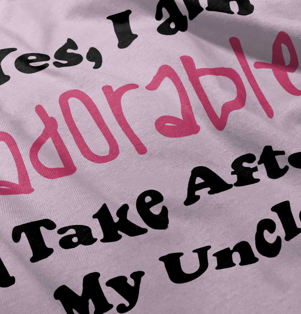 Adorable After Uncle Infant Toddler T Shirt-Direct To Garment Print-Brisco Baby