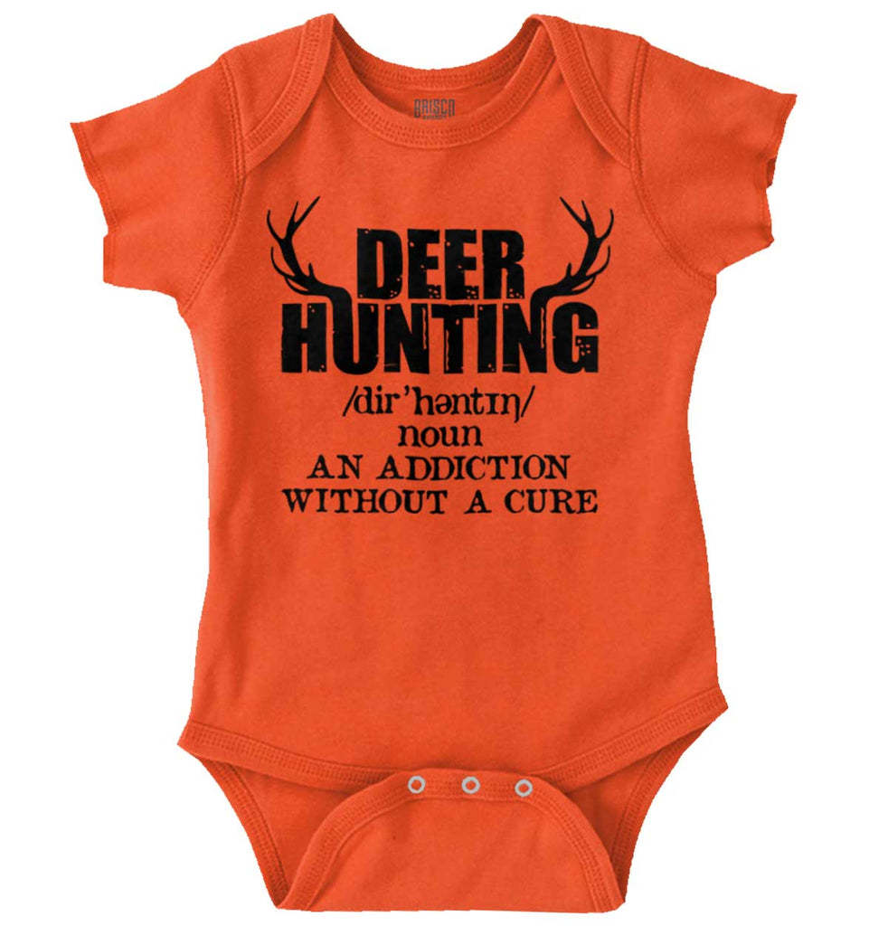 Deer Hunting Addiction Romper Bodysuit-Direct To Garment Print-Brisco Baby