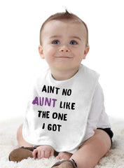 Aint No Aunt Infant Baby Bib-Direct To Garment Print-Brisco Baby