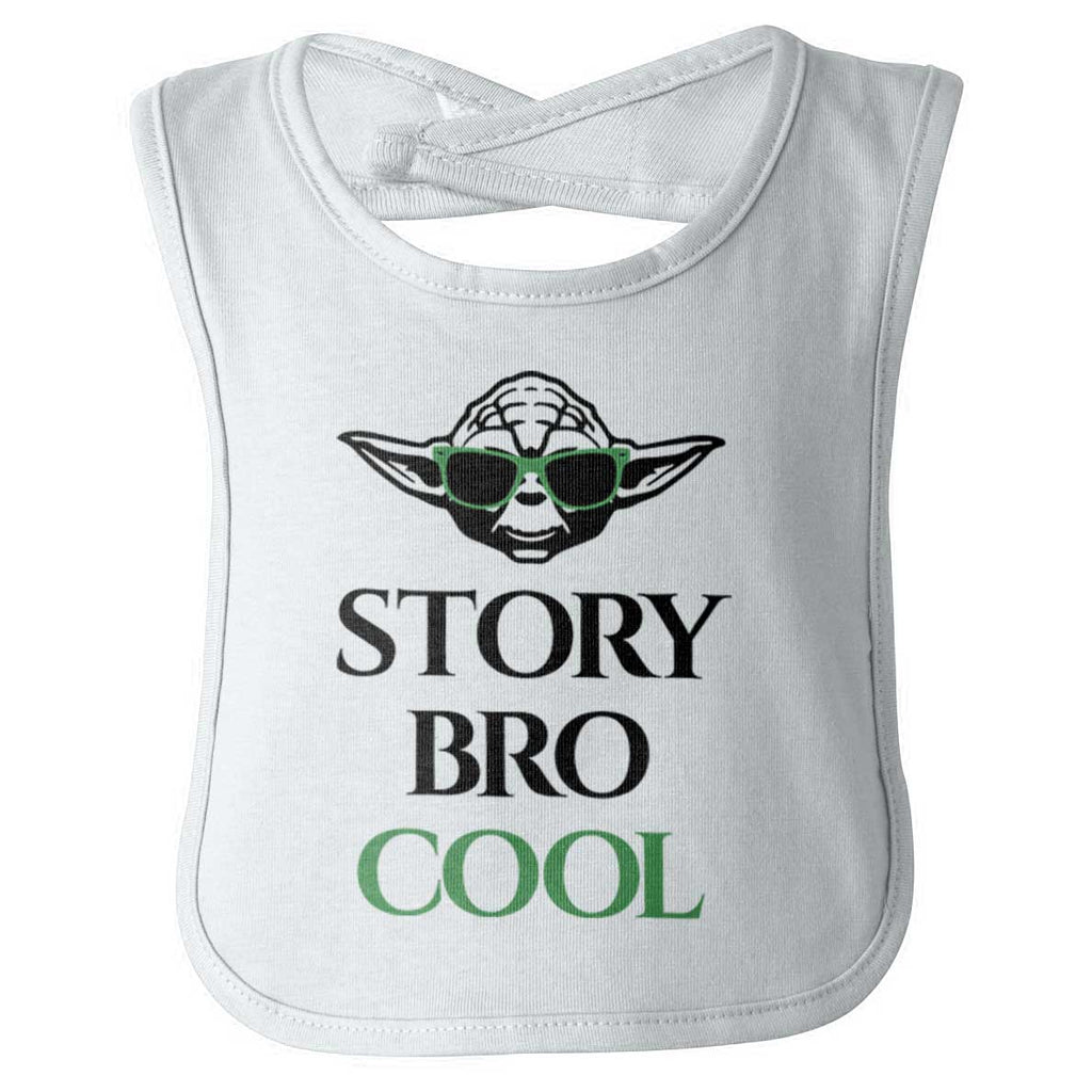 Story Bro Cool Infant Baby Bib-Direct To Garment Print-Brisco Baby