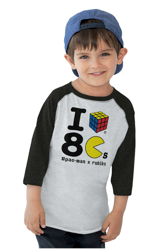 I Love The 80s Toddler Baseball-Direct To Garment Print-Brisco Baby