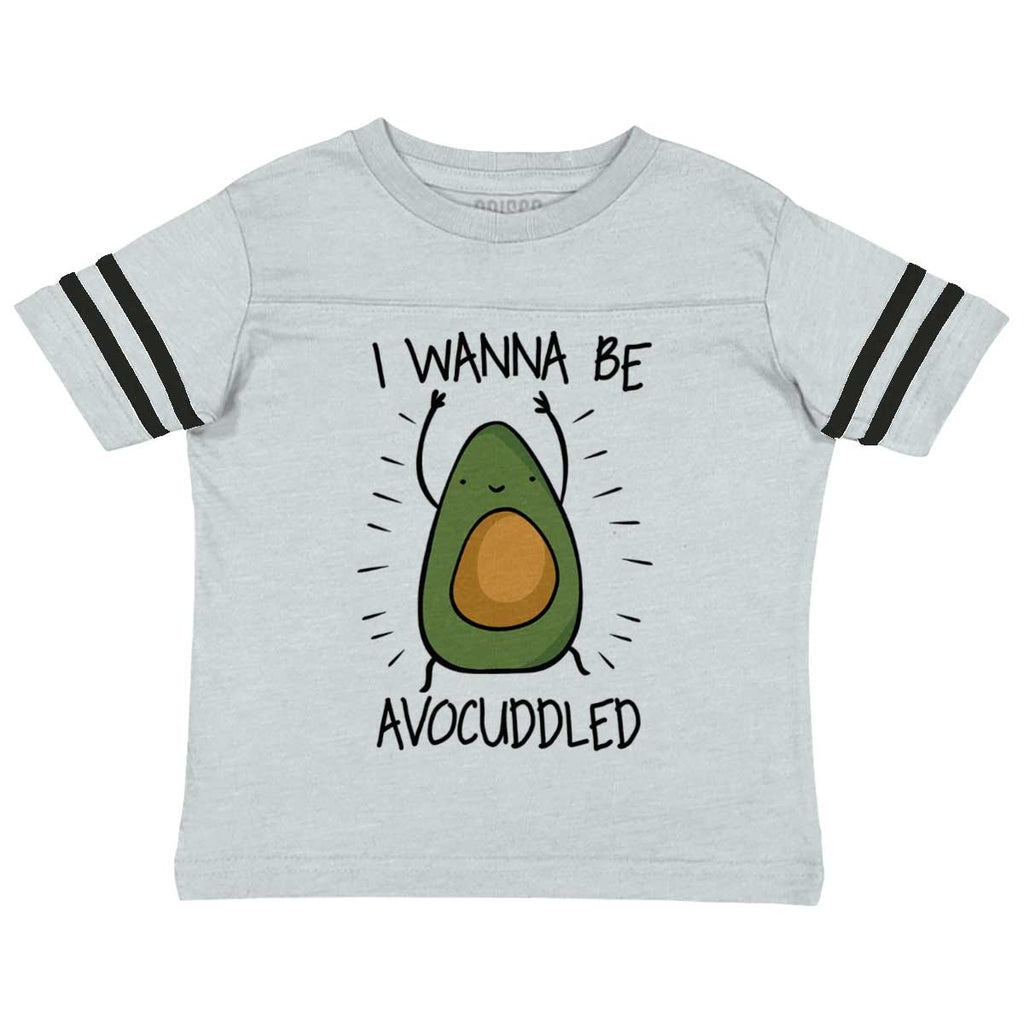 Avocuddled Toddler Football Jersey Tee-Direct To Garment Print-Brisco Baby