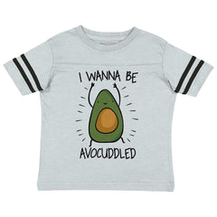 Avocuddled Toddler Football Jersey Tee-Direct To Garment Print-Brisco Baby