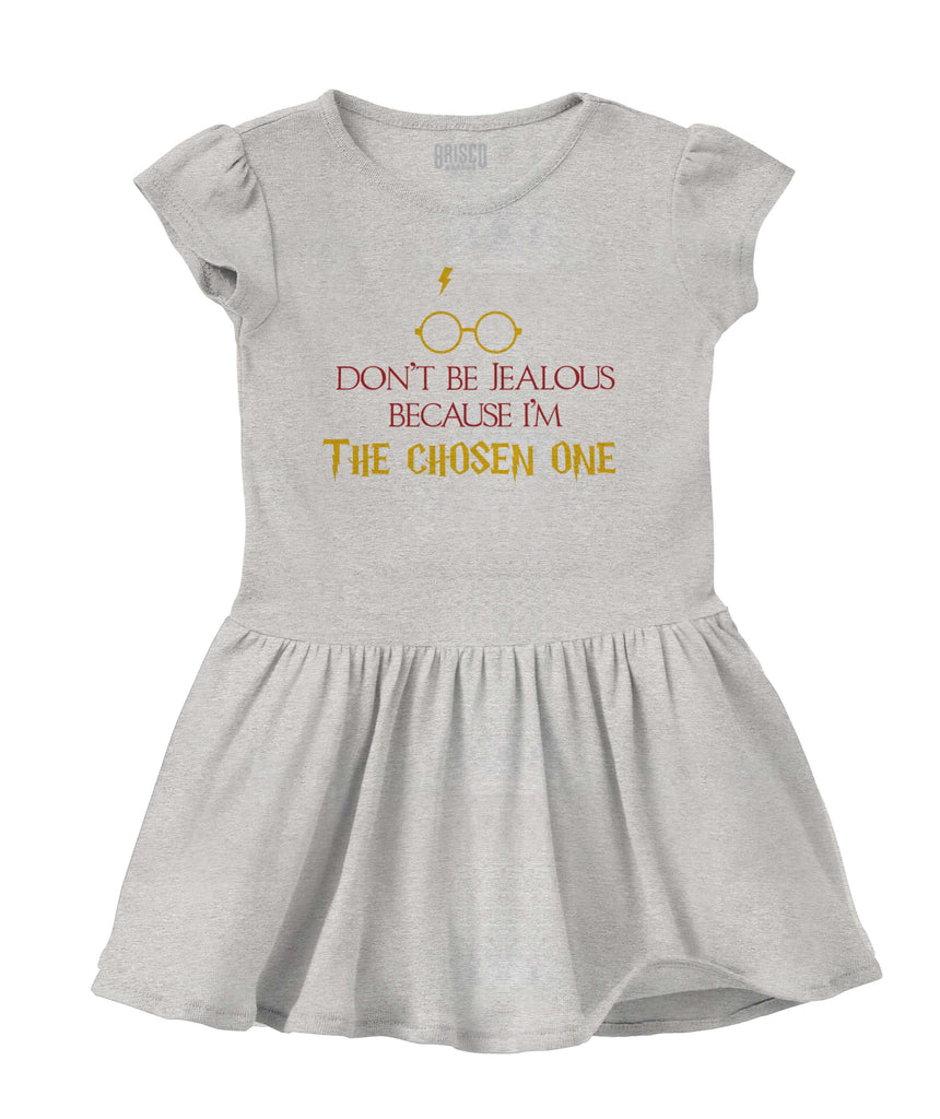 Jealous Of Chosen One Solid Baby Infant Dress-Direct To Garment Print-Brisco Baby