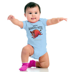 Candy-Striped Boar Romper Bodysuit-Direct To Garment Print-Brisco Baby