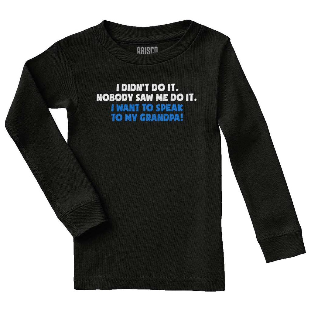 I Didn't Do It Solid Baby Pajama Top-Direct To Garment Print-Brisco Baby