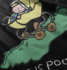 Downhill Stroller Infant Toddler T Shirt-Direct To Garment Print-Brisco Baby