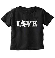 Love Autism Infant Toddler T Shirt-Direct To Garment Print-Brisco Baby