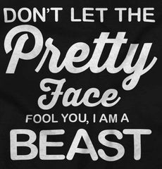 Pretty Face Infant Toddler T Shirt-Direct To Garment Print-Brisco Baby