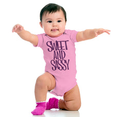 Sweet and Sassy Romper Bodysuit-Direct To Garment Print-Brisco Baby