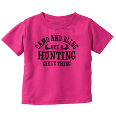 Camo Bling Hunting Thing Infant Toddler T Shirt-Direct To Garment Print-Brisco Baby