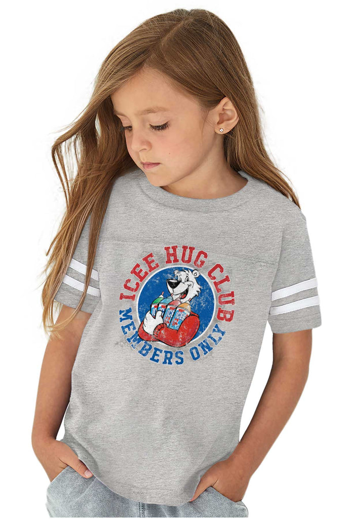 Icee Hug Club Toddler Football Jersey Tee-Direct To Garment Print-Brisco Baby