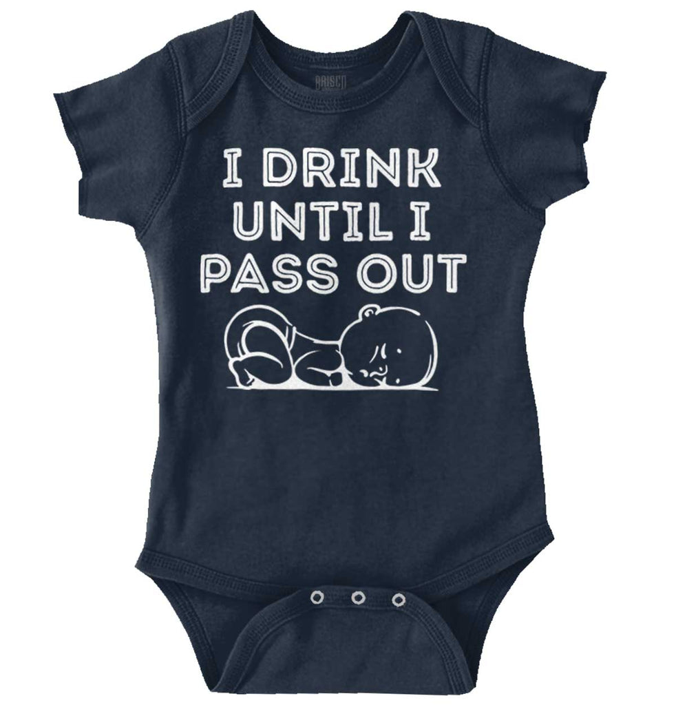 Until I Pass Out Romper Bodysuit-Direct To Garment Print-Brisco Baby