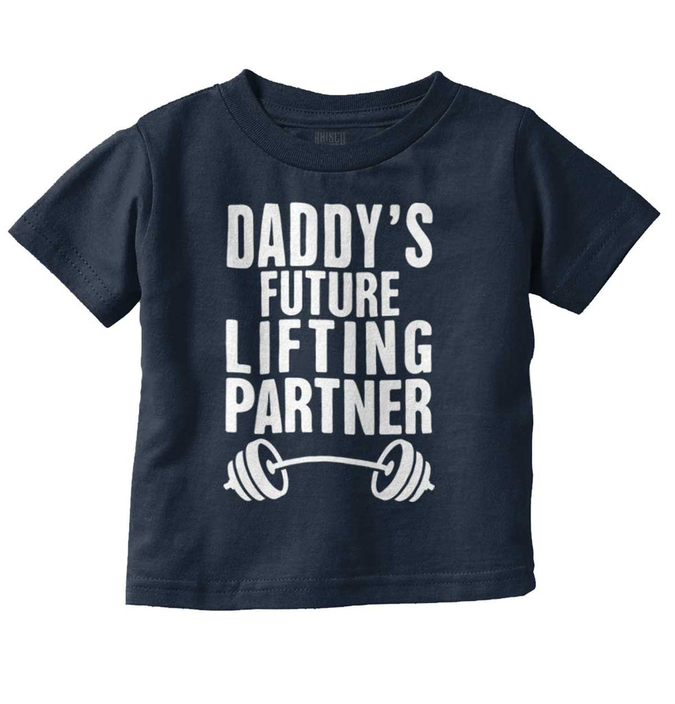 Lifting Partner Infant Toddler T Shirt-Direct To Garment Print-Brisco Baby