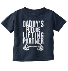 Lifting Partner Infant Toddler T Shirt-Direct To Garment Print-Brisco Baby