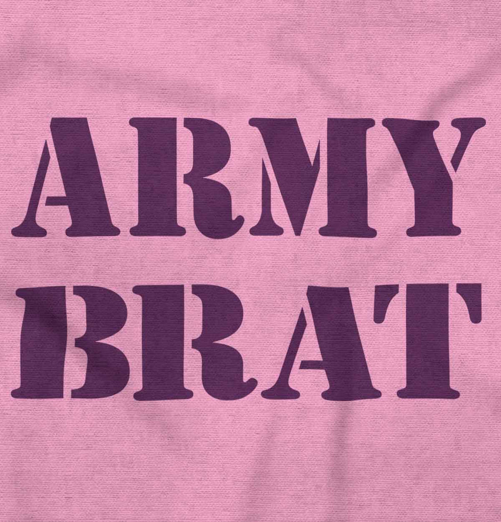 Army Brat Infant Baby Bib-Direct To Garment Print-Brisco Baby