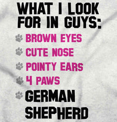 German Shepherd List Romper Bodysuit-Direct To Garment Print-Brisco Baby